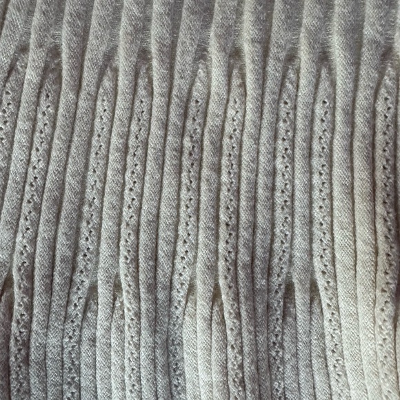 Universal Thread Cream Ribbed Ruffle-Hem Midi Skirt - Picture 4 of 7